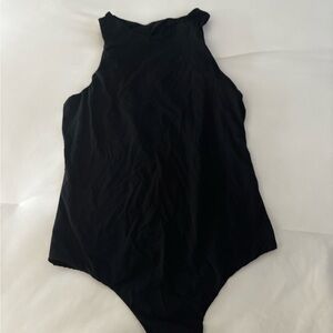 SKIMS Black High-Neck Bodysuit